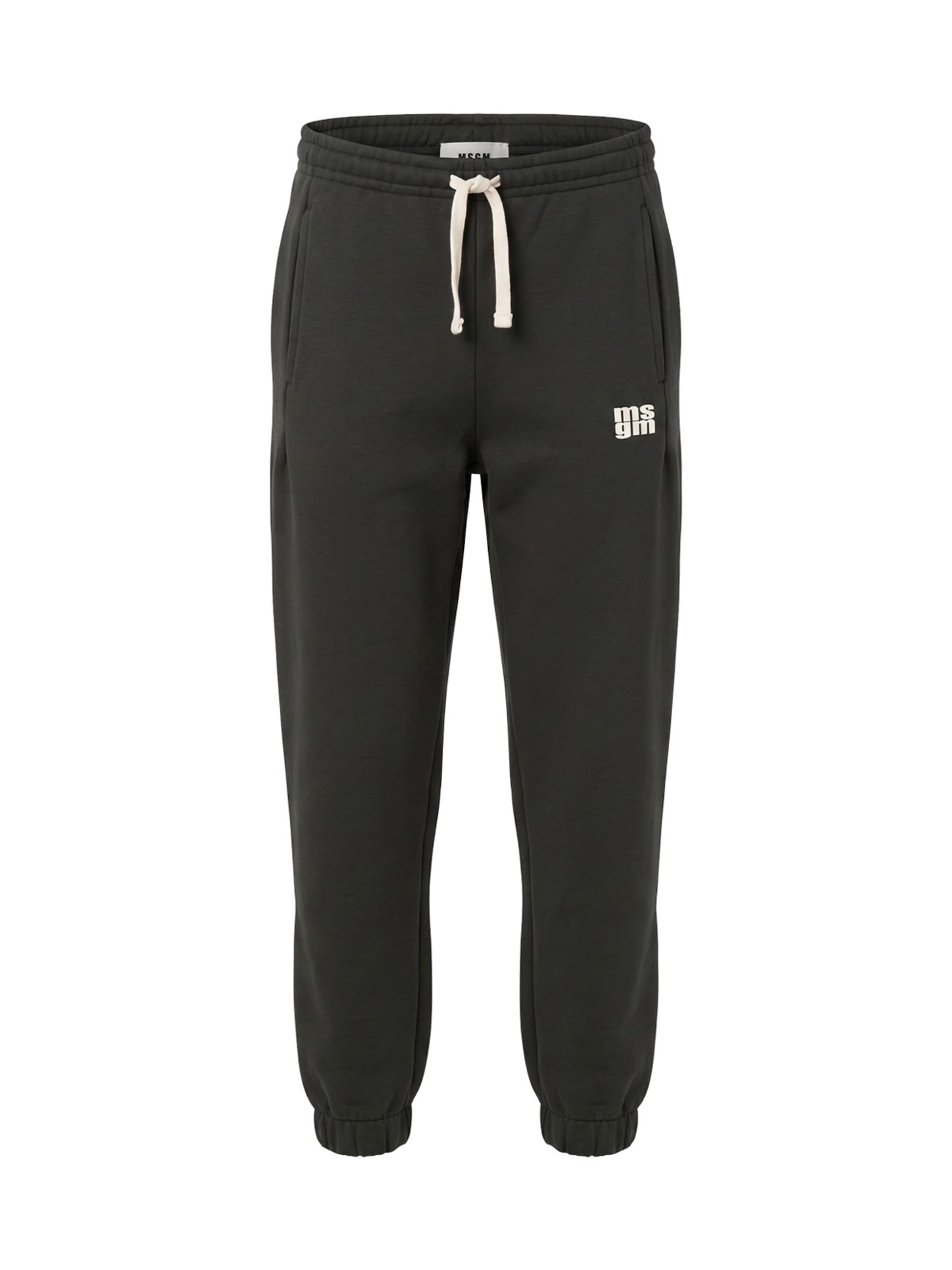 MSGM - regular Pantalón en negro: frente