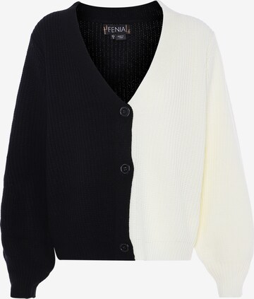 FENIA Knit Cardigan in Black: front