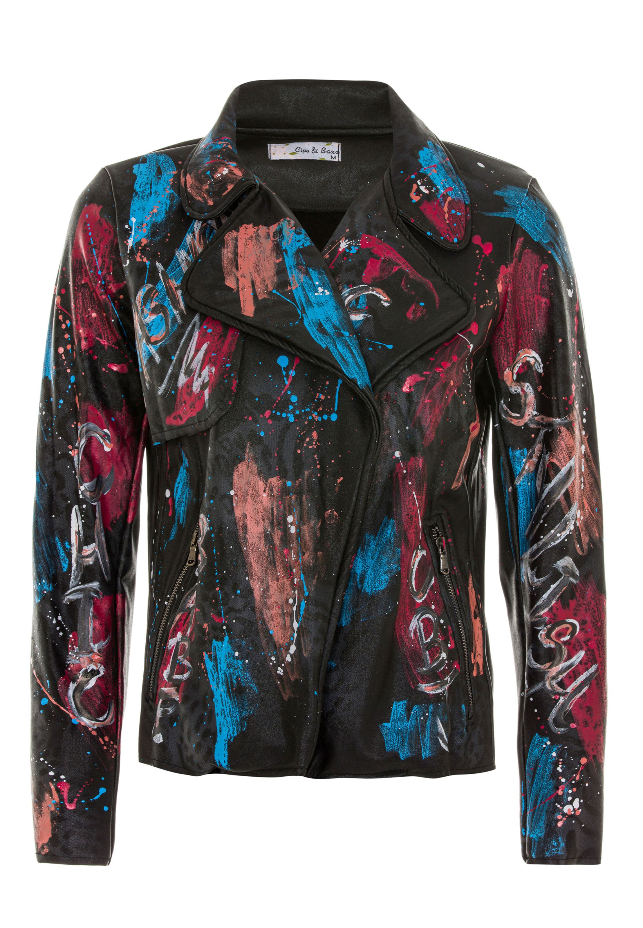 CIPO & BAXX Tussenjas in Zwart: voorkant