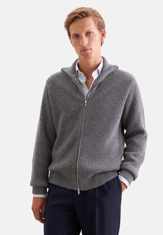SEIDENSTICKER Strickjacke in Grau: Vorderseite