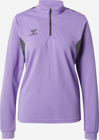 Hummel Athletic Sweatshirt 'AUTHENTIC' in Purple: front