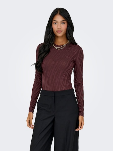 ONLY Koszulka 'ONLZELE' w kolorze brązowy: przód