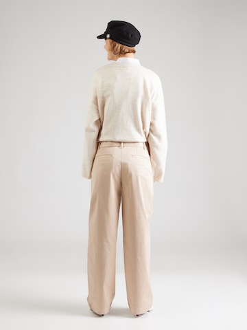 Calvin Klein Jeans Широкий Брюки со складками в Коричневый