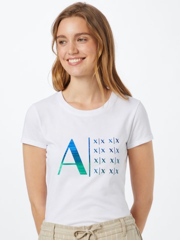 Tricou de la ARMANI EXCHANGE pe alb: față