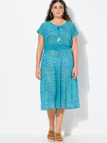 Ulla Popken - Vestido en azul: frente