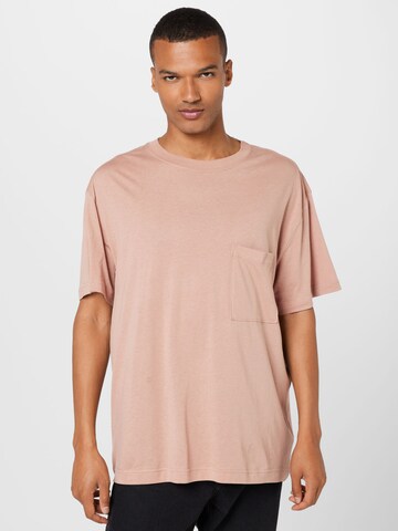 T-Shirt WEEKDAY en rose : devant