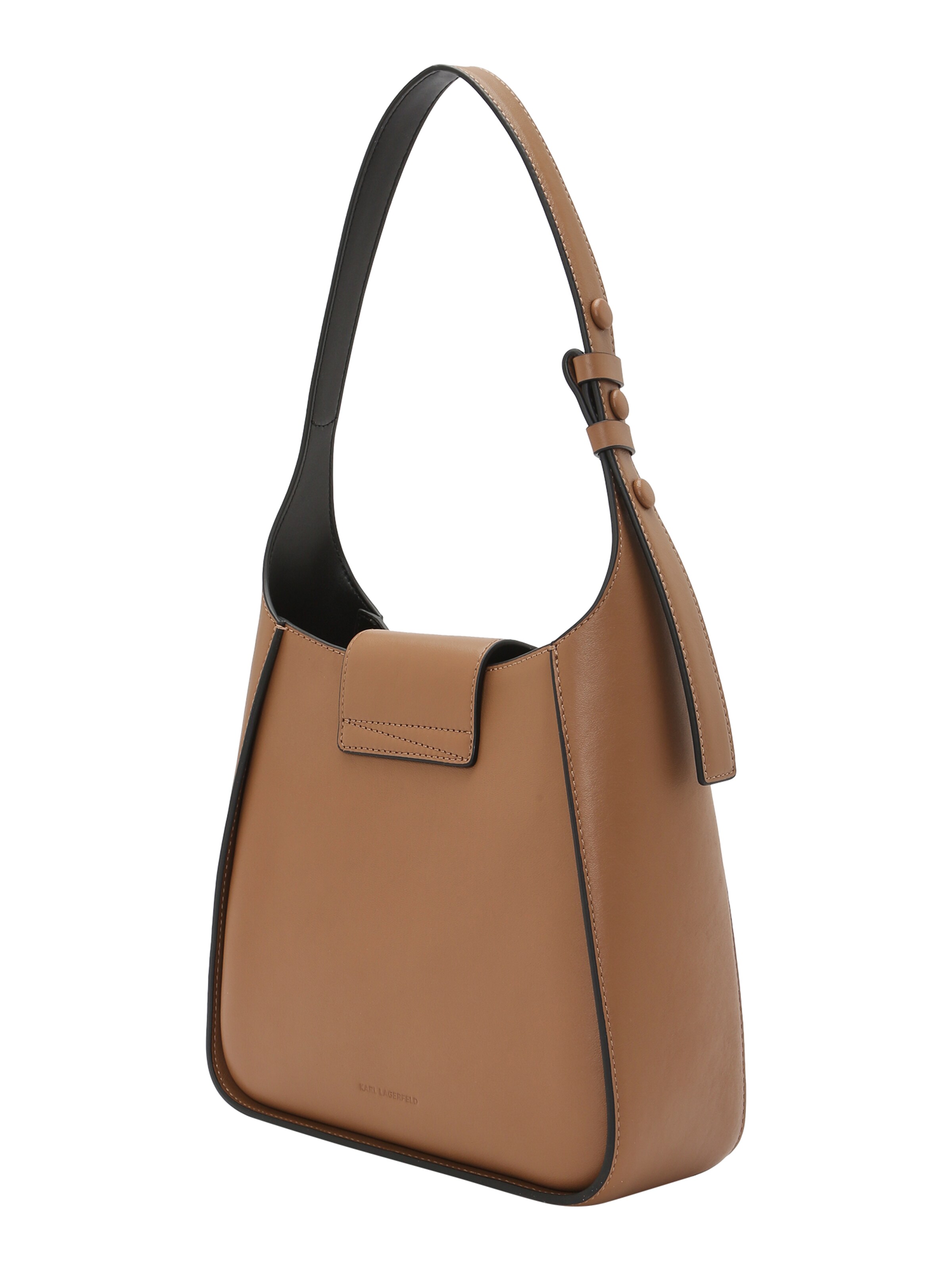 Borsa a spalla di Karl Lagerfeld in marrone: lato