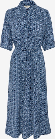 Cream Shirt dress 'Tiah' in Blue: front