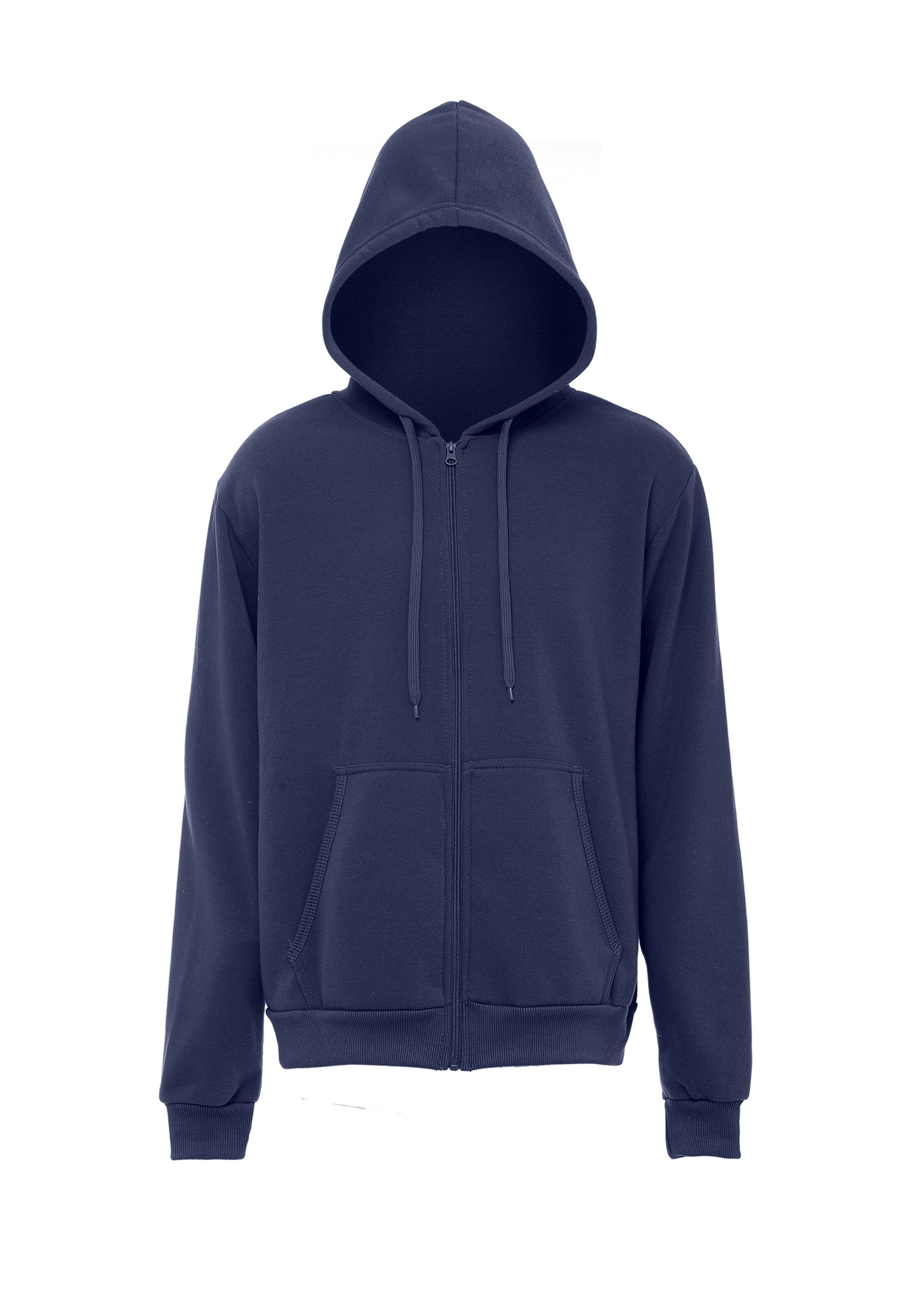 ALEKO Zip-Up Hoodie in Blue: front