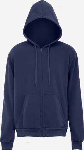 ALEKO Zip-Up Hoodie in Blue: front