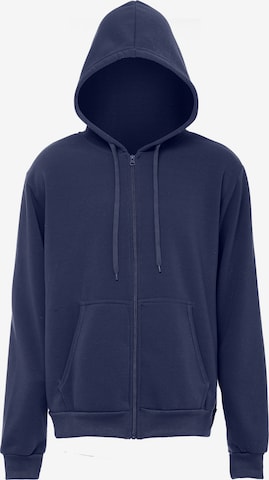 ALEKO Zip-Up Hoodie in Blue: front