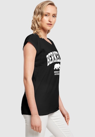 Merchcode T-Shirt 'Berkeley University - Bear' in Schwarz