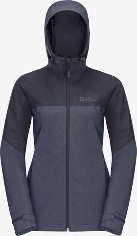 JACK WOLFSKIN Outdoorjacke 'Weiltal 2L' in Blau: predná strana