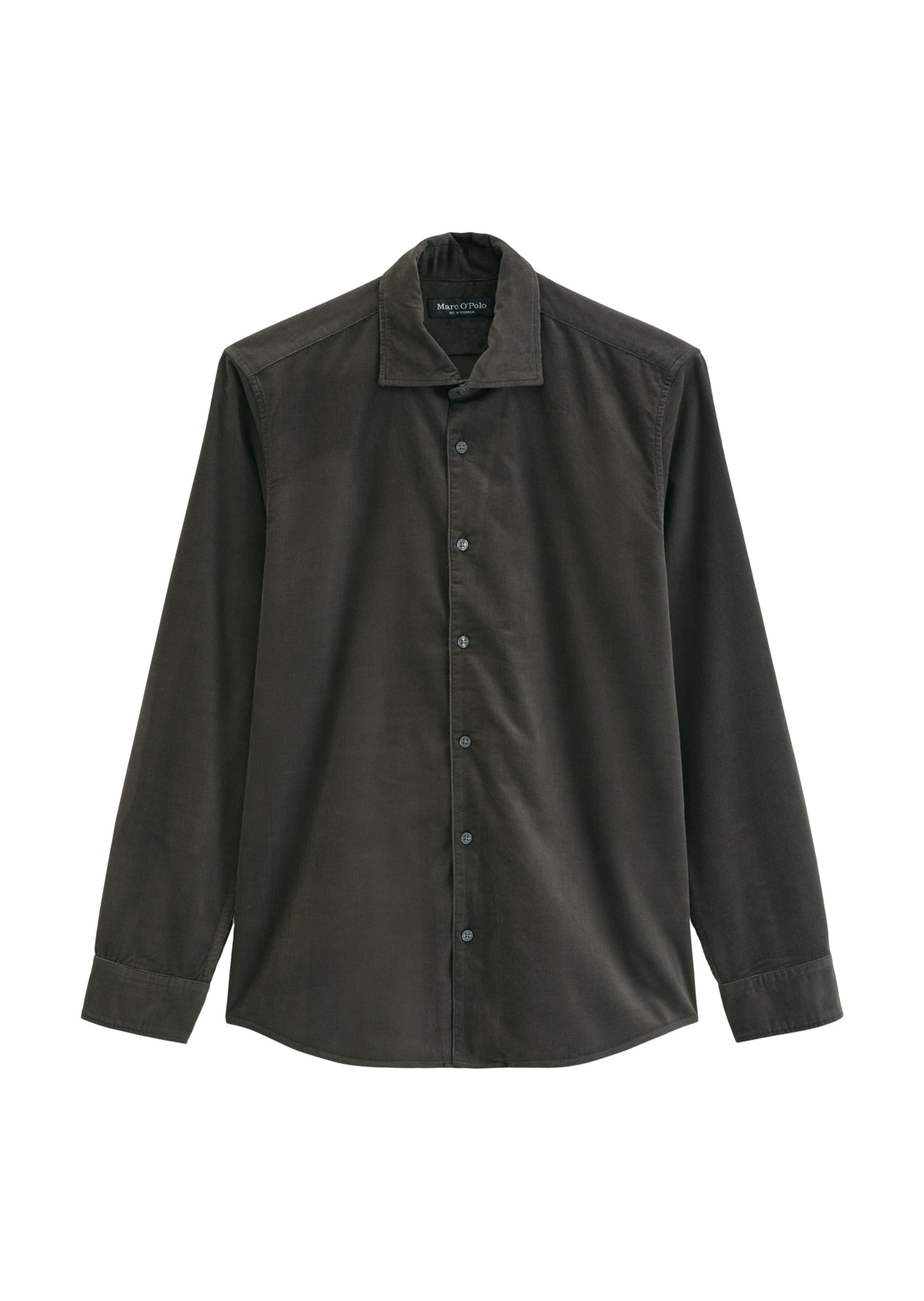 Marc O'Polo Button Up Shirt in Brown: front