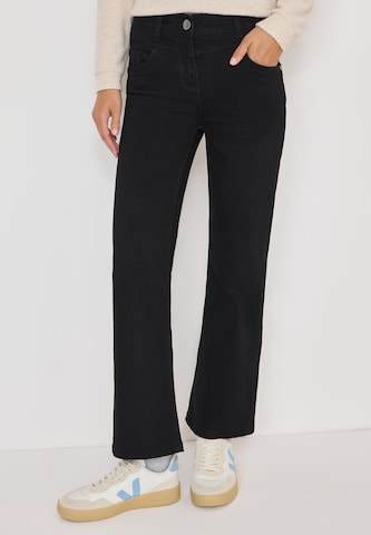 CECIL Boot cut Jeans in Black: front