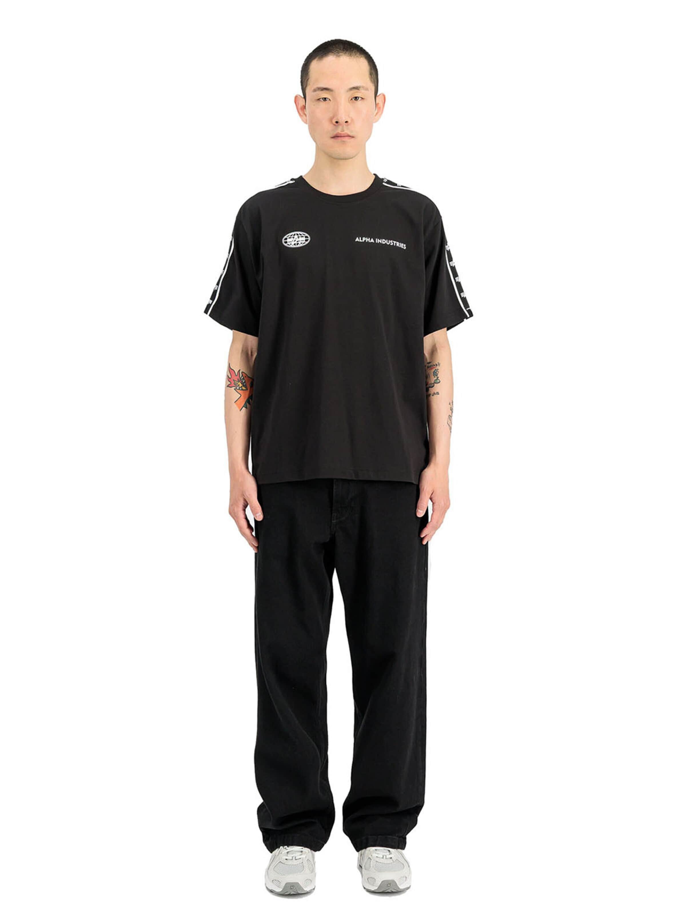 ALPHA INDUSTRIES Shirt‌‌‌‌‌ in Schwarz