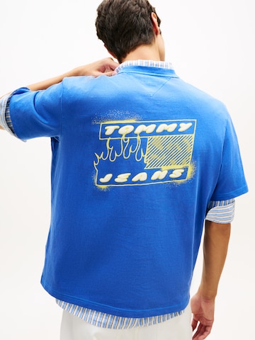 Tricou '90S' de la Tommy Jeans pe albastru: față