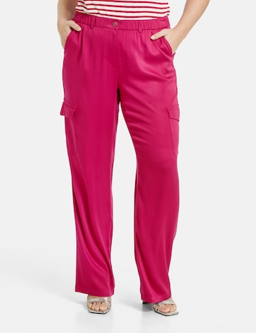 SAMOON Regular Pants in Pink: front