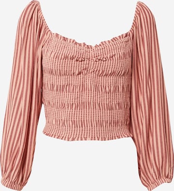 American Eagle Blouse 'SWEETHEART' in Roze: voorkant