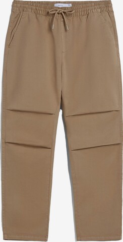 Bershka Spodnie w kolorze brązowy: przód