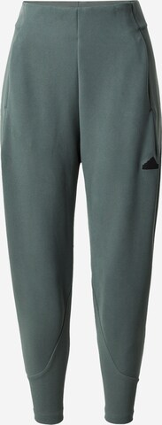 ADIDAS SPORTSWEAR Workout Pants 'Z.N.E. Winterized' in Green: front