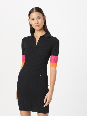 Robes en maille Sonia Rykiel en noir : devant