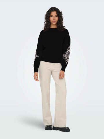 ONLY Sweatshirt 'ONLBROOKE' in Schwarz