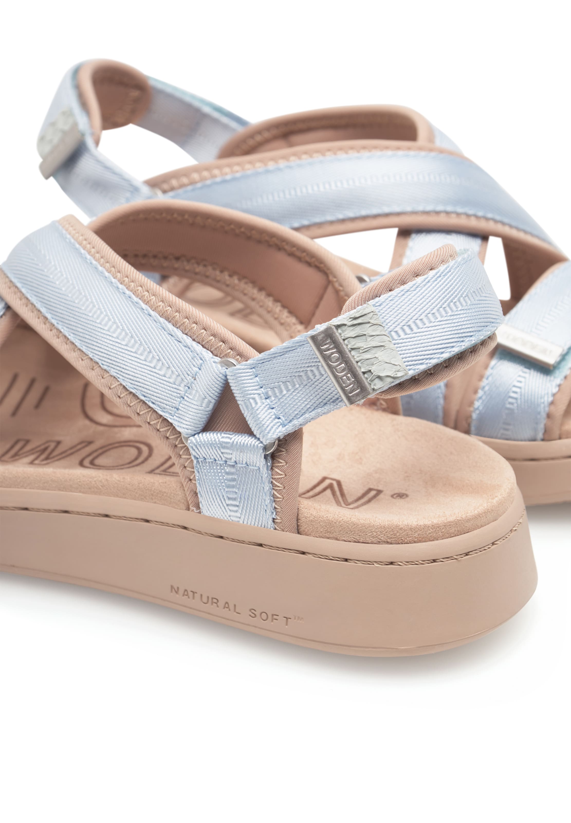 WODEN Sandaal 'Line' in Blauw