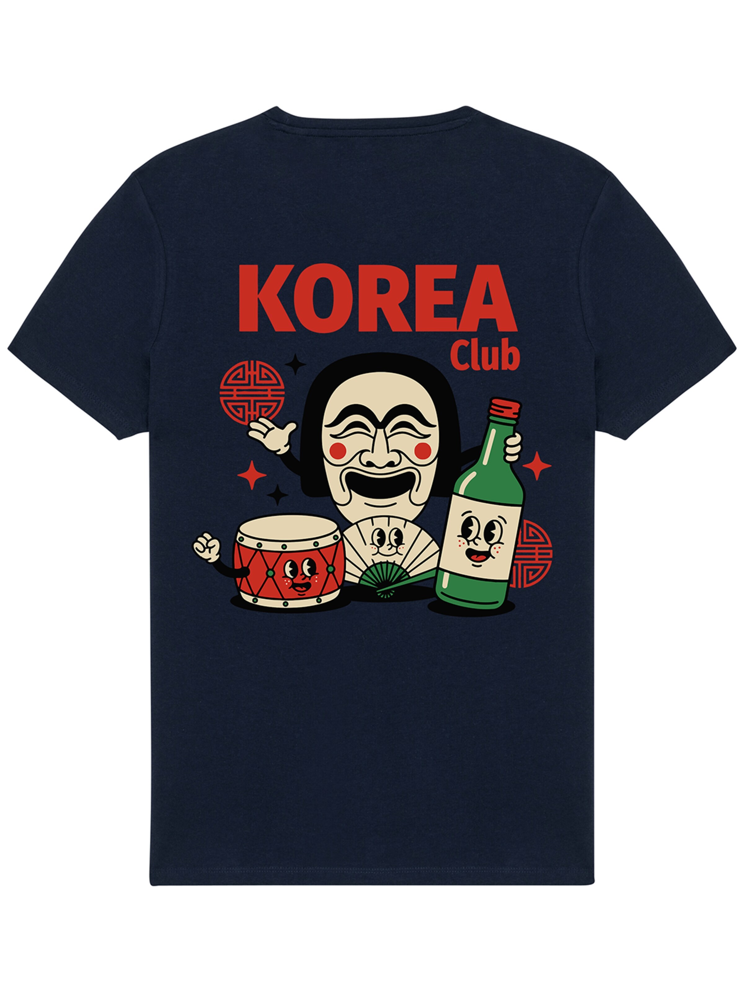 RoamLikeSummer Shirt 'Korea Club' in Black