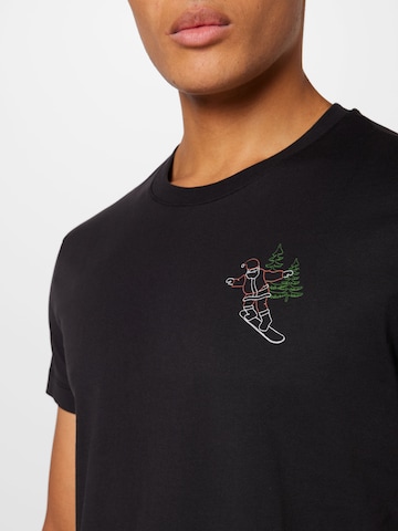 T-Shirt 'XMAS SANTA' WESTMARK LONDON en noir