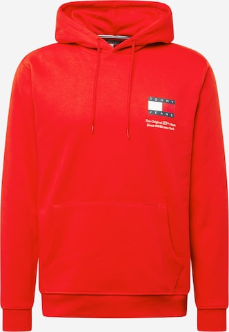 Sweat-shirt 'ESSENTIAL' Tommy Jeans en rouge : devant