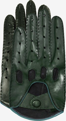 Gretchen Full Finger Gloves in Green: front