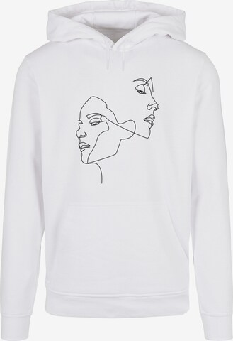 Mister Tee Sweatshirt 'One Line' in White: front