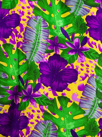 Sciarpa 'Green Purple Flower' di King Kameha in arancione