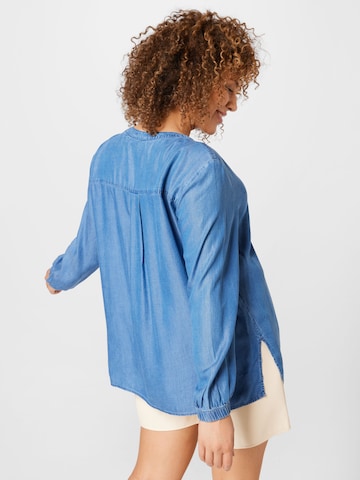 Tom Tailor Women + Bluse in Blau