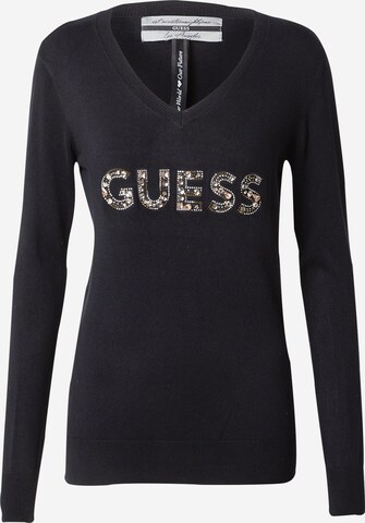 Pulover 'HAILEY' de la GUESS pe negru: față