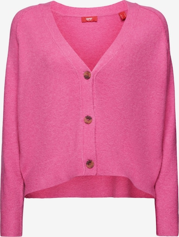 ESPRIT Knit Cardigan in Pink: front