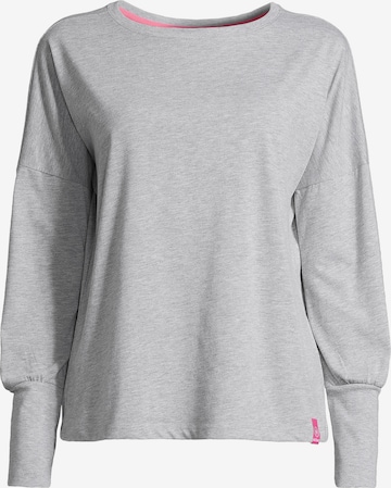 salzhaut Longsleeve 'SMAAK' in Grau: Vorderseite