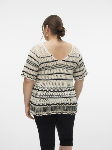 Vero Moda Curve Pullover 'MINOU' i hvid