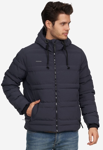 BRAVE SOUL Winter Jacket 'Bobbie' in Blue: front