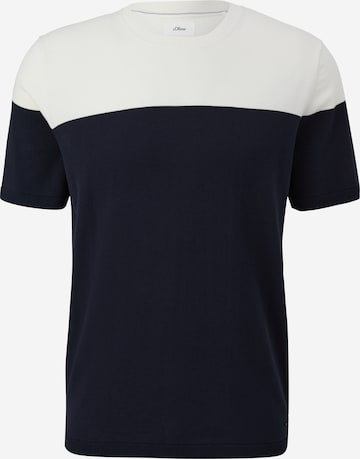 s.Oliver BLACK LABEL Trui in Blauw: voorkant