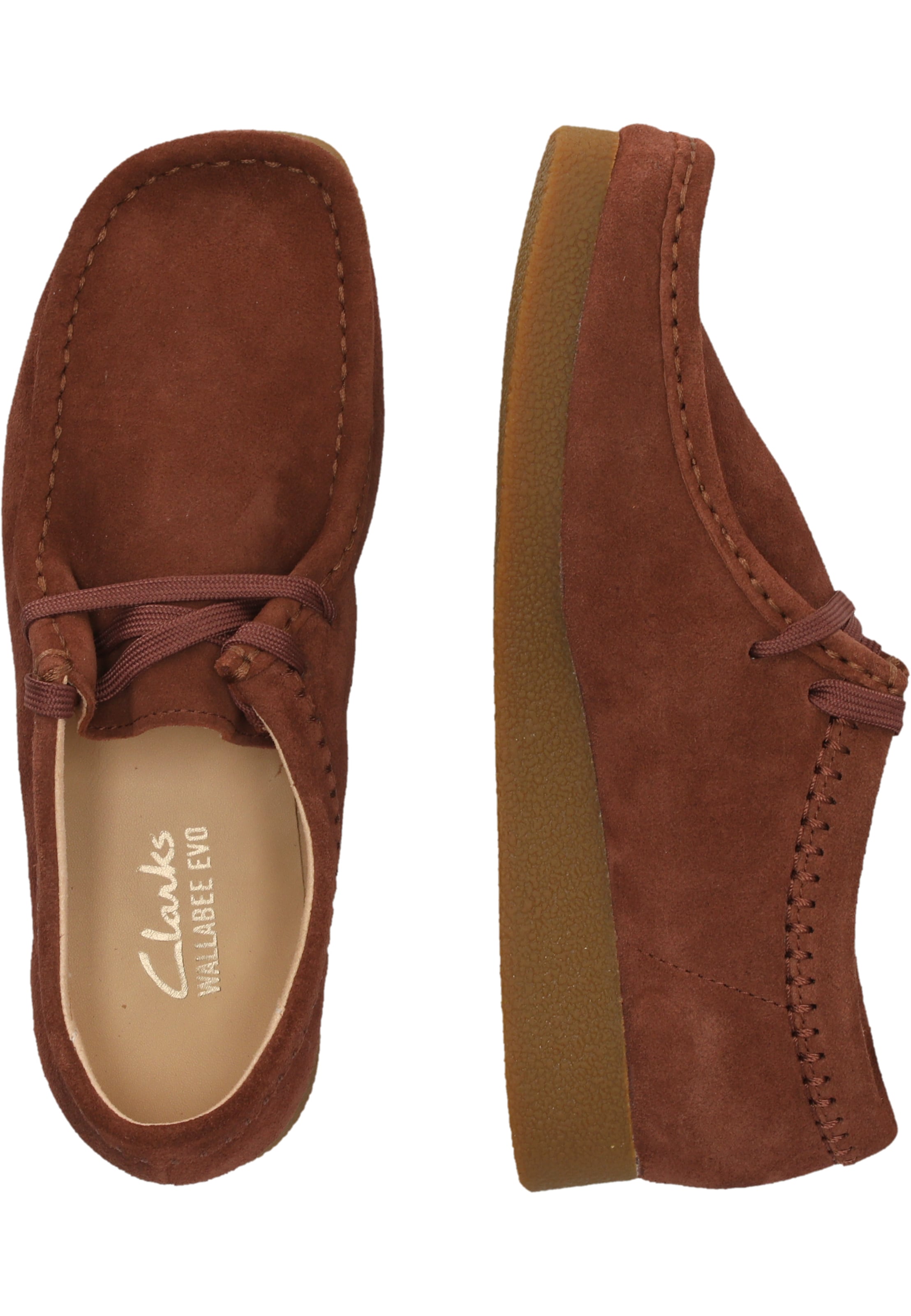 CLARKS Mocassins 'WallabeeEVOSh' in Rood