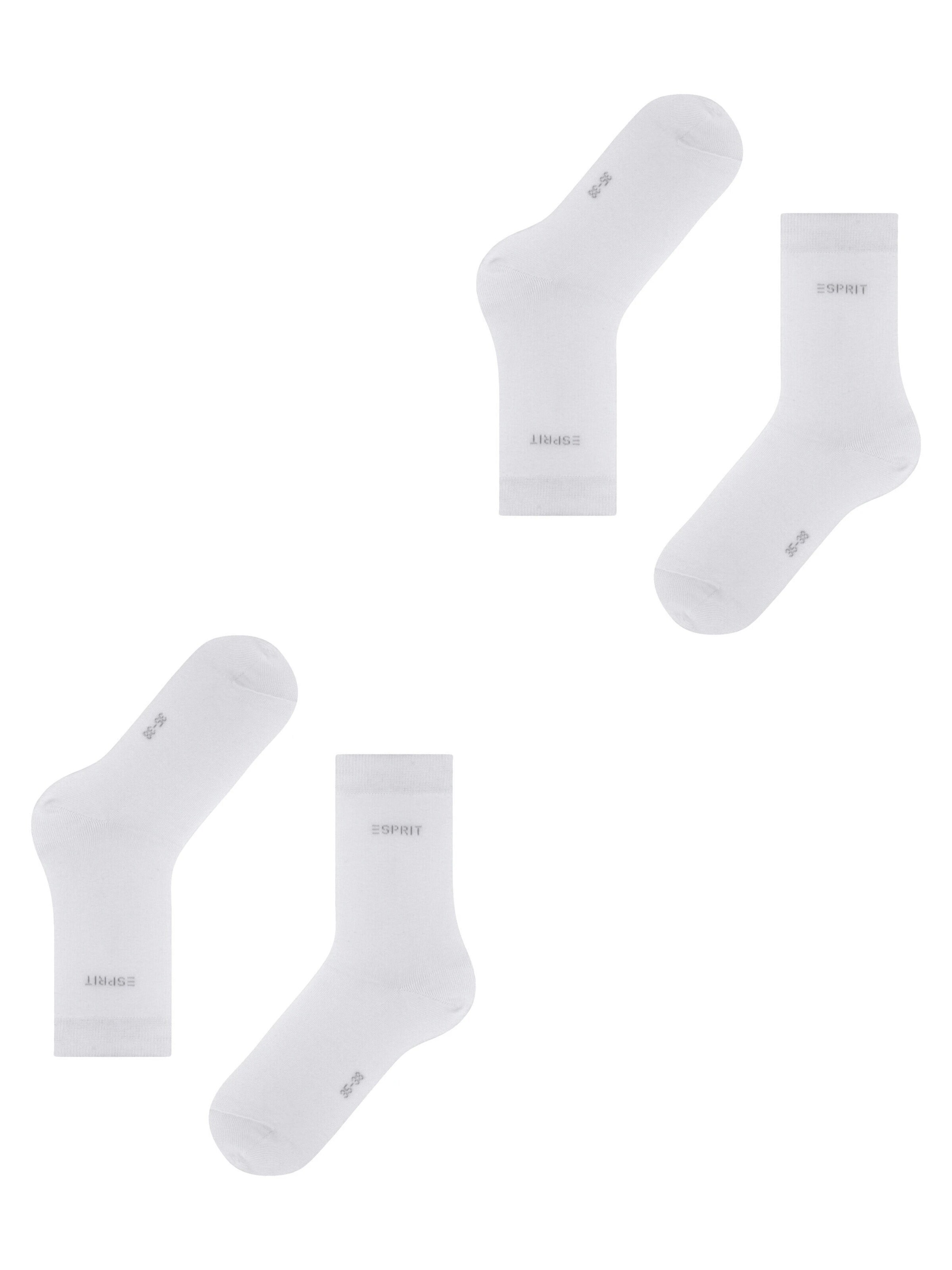 ESPRIT Socken 'Uni 2-Pack'‌ in Weiß