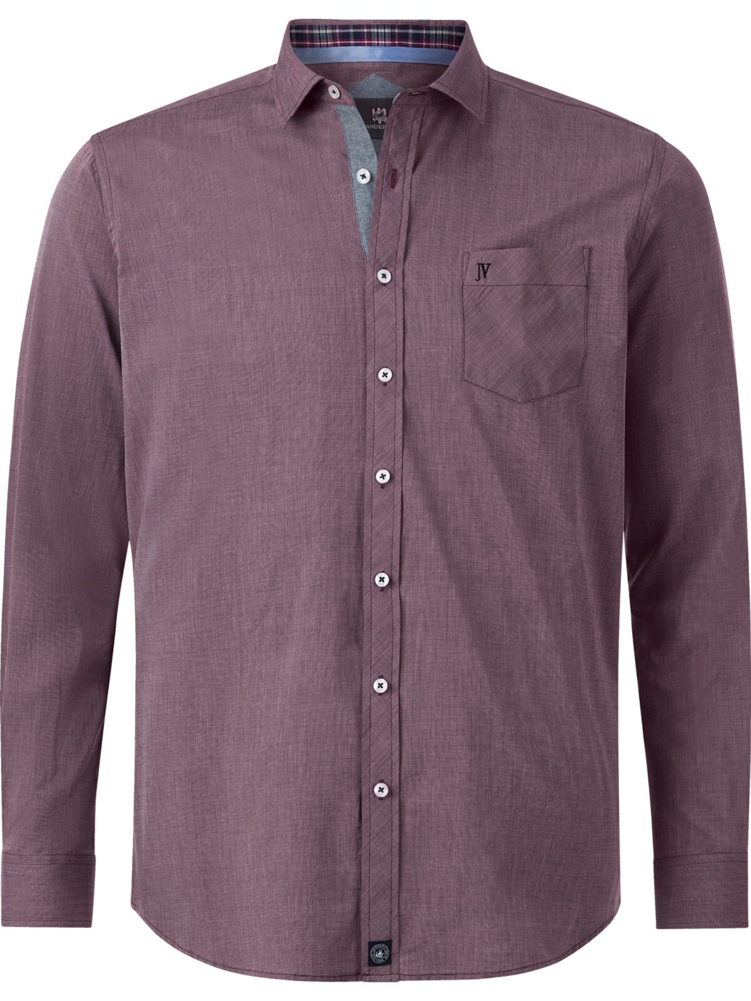 Jan Vanderstorm Comfort fit Button Up Shirt ' Julian ' in Red