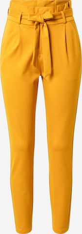 VERO MODA Pleat-Front Pants 'Eva' in Yellow: front