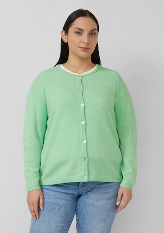 Cardigan s.Oliver en vert : devant