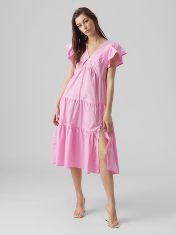 VERO MODA Kleid 'Jarlotte' in Pink