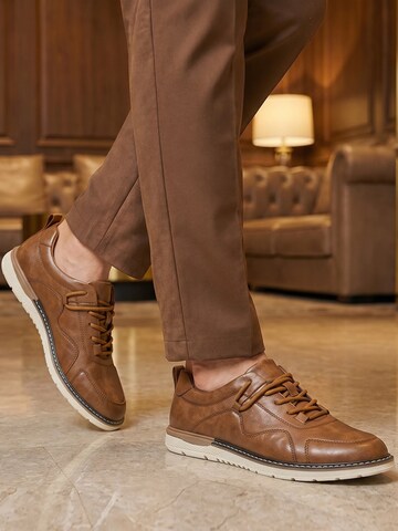 ALLTHEMEN Lace-Up Shoes 'Tritt' in Brown
