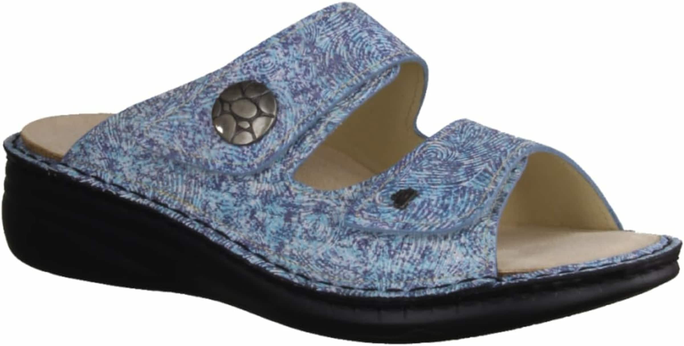 Finn Comfort Sandale in Blau: Vorderseite