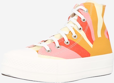 CONVERSE Sneaker 'CTAS LIFT HI' in gelb / orange / pfirsich / rot, Produktansicht